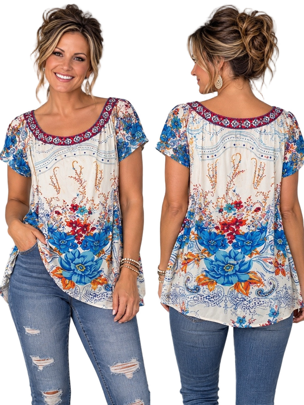 Flying Tomato Off-Shoulder Top